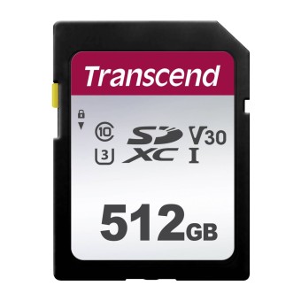 Transcend SD Speicherkarte SDXC 300S 512GB Class 10 UHS-I U3 V30 