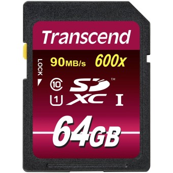 Transcend SD Speicherkarte SDXC 64GB Class10 UHS-I 600x Ultimate 