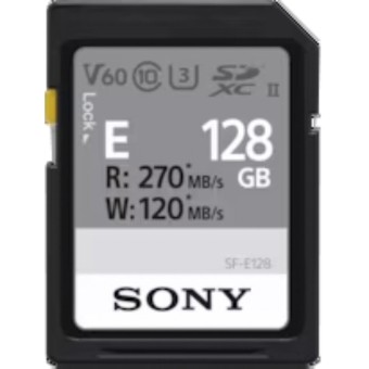 Sony SD Speicherkarte SDXC E series 128GB UHS-II Class 10 U3 V60 