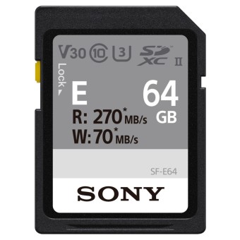 Sony SD Speicherkarte SDXC E series 64GB UHS-II Class 10 U3 V30 