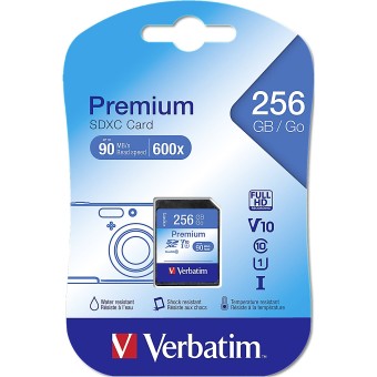 Verbatim SD Speicherkarte SDXC Karte 256GB Class 10 