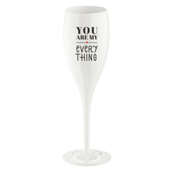 Koziol Sektglas 100 ml mit Druck CHEERS No. 1 YOU ARE MY EVERYTHING 