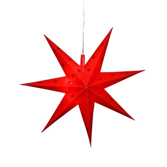 Sigro Weihnachtsstern mit 7 Spitzen Rot 