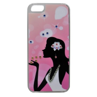 HTI-Living Smartphone Hülle Apple iPhone 5 / 5S Girl