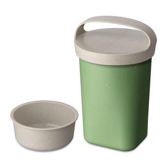 Koziol Snackpot mit Einsatz und Deckel BUDDY 700 ml Grün