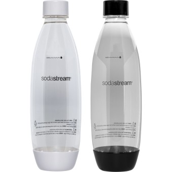 SodaStream Wasseraufbereiter Fuse Duopack 1l PET-Flasche schwarz+weis 