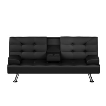 HTI-Living Sofa mit Schlaffunktion Marwan Schwarz