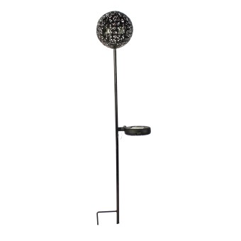 HTI-Living Solarlampe Luna Flower braun 