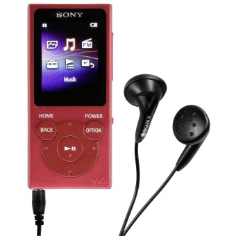 Sony MP3 Player NW-E394R 8GB rot 