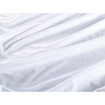 Spannbettlaken Jersey 180 x 200 100% Baumwolle Weiß