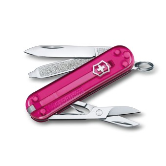 Victorinox Taschenmesser Classic 7 Pink Transparent