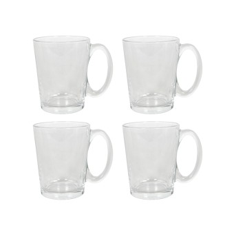 Neuetischkultur Tasse 4 Stück Glastasse 300 ml 