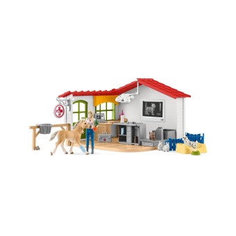 Schleich® Tierarzt-Praxis 42502 mit Haustieren 