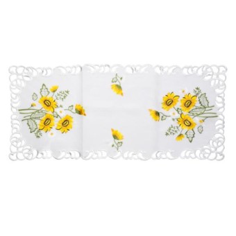 Tischläufer 40 x 90 cm Gelber Blumenstrauß 