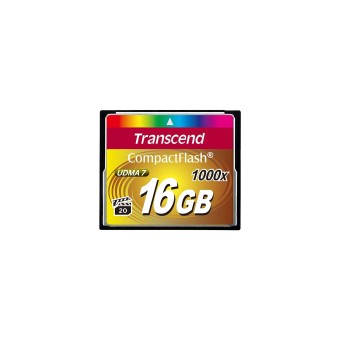 Transcend Compact Flash Speicherkarte Compact Flash 16GB 1000x 