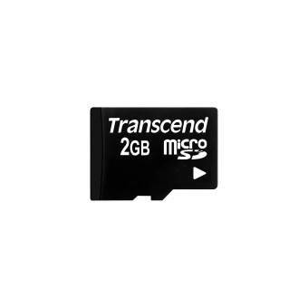 Transcend microSD Speicherkarte microSD 2GB + SD-Adapter 