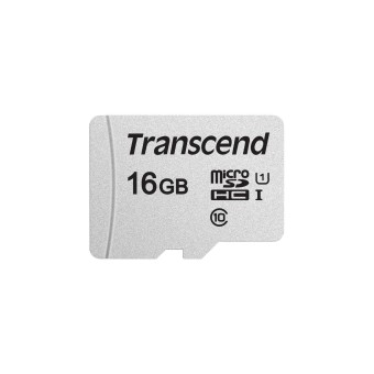 Transcend microSD Speicherkarte microSDHC 300S 16GB Class 10 UHS-I U1 