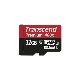 Transcend microSD Speicherkarte microSDHC 32GB Class 10 UHS-I 400X 