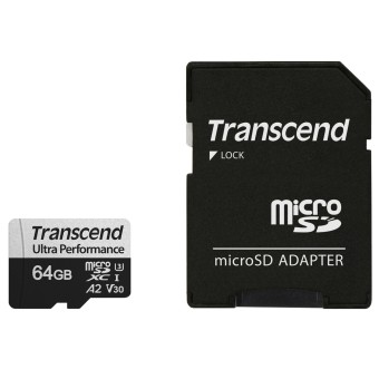 Transcend microSD Speicherkarte microSDXC 340S 64GB Class 10 UHS-I U3 A2 