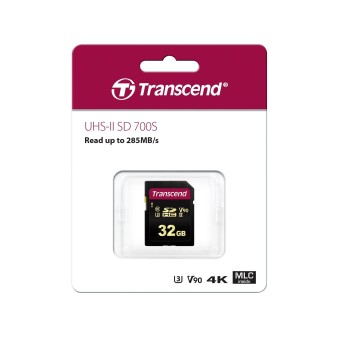 Transcend SD Speicherkarte SDHC 700S 32GB Class 10 UHS-II U3 V90 