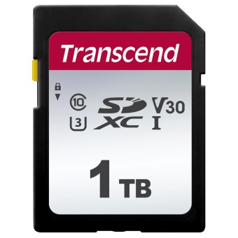 Transcend SD Speicherkarte SDXC 300S 1TB Class 10 UHS-I U3 V30 
