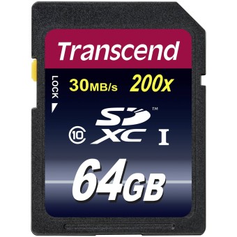 Transcend SD Speicherkarte SDXC 64GB Class 10 