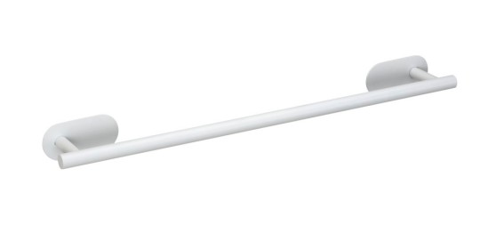 Wenko Turbo-Loc® Badetuchstange Uno Orea White matt, 60 cm, aus rostfreiem Edelstahl 