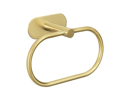 Wenko Turbo-Loc® Handtuchring Orea Gold Matt, Befestigen ohne bohren 