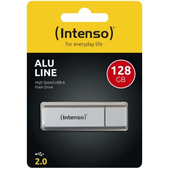 Intenso USB-Stick Alu Line silber 128GB USB Stick 2.0 