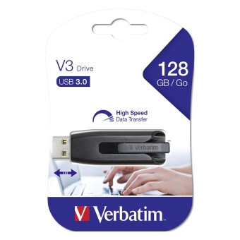 Verbatim USB-Stick Store n Go V3 128GB USB 3.0 grey 49189 