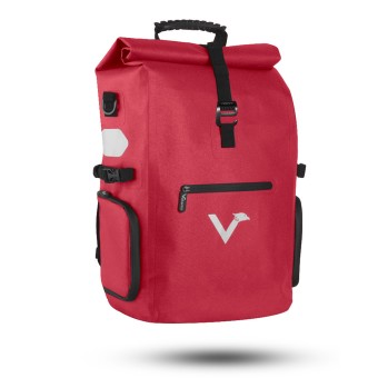 Valkental ValkPro 3in1 Fahrradtasche mit flexiblem Rücken und neuen Features Rot