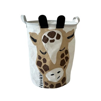 HTI-Living Wäschesammler 43 Liter Giraffe rund 