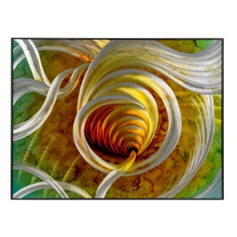 Wandbild Wanddeko Spirale 