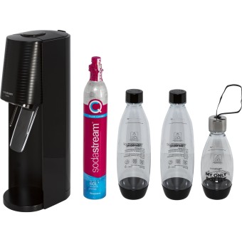 SodaStream Wasseraufbereiter Terra black Vorteilspack mit 3 Flaschen 