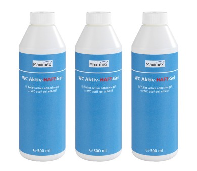 Maximex WC Aktiv-Haftgel 500 ml, 3er Set, mit Ozean-Duft 