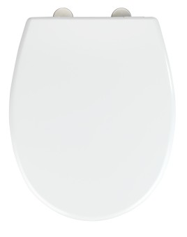WC-Sitz Vorno Neo Weiß, aus antibakteriellem, stabilem Duroplast 