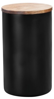 Wenko Aufbewahrungsdose Mio Schwarz 1,4 L, aus Borosilikatglas 
