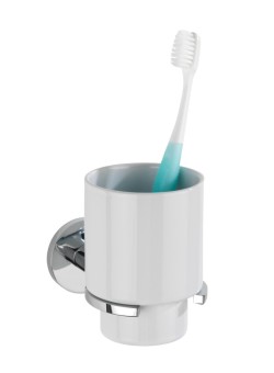 Wenko UV-Loc® Zahnputzbecherhalter Isera, Befestigen ohne Bohren mit innovativem Klebesystem 