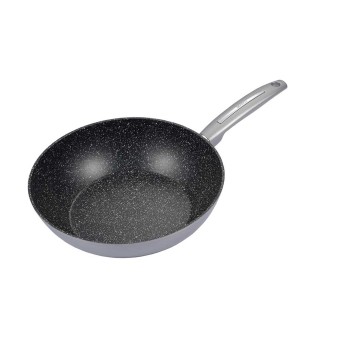 Neuetischkultur Wok 28 cm Wockpfanne Metallic Silber 