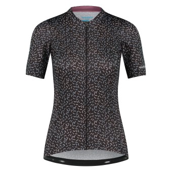 Shimano Woman's  COLORE Short Sleeves Jersey, Black S