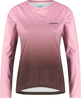 Shimano Woman's SAIKO Long Sleeve warm Printed,  Pink S