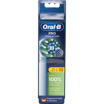 Oral B Zahnpflege Aufsteckbürsten Pro CrossAction 10er 