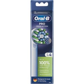 Oral B Zahnpflege Aufsteckbürsten Pro CrossAction 4er 