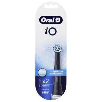 Oral B Zahnpflege iO Aufsteckbürsten Ultimative Reinigung 2er BLACK 