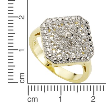 Diamonds by Ellen K. Ring 925 Sterling Silber Diamant 0,01ct. 016 (50,5)